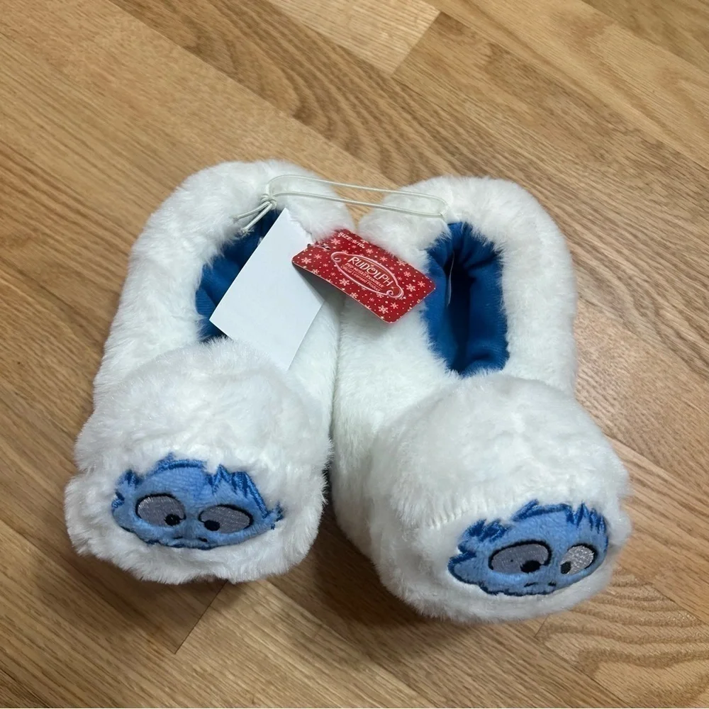 Abominable Snowman Slippers NWT 9/10 Kids Toddler Rudolph the Red Nosed Reindeer